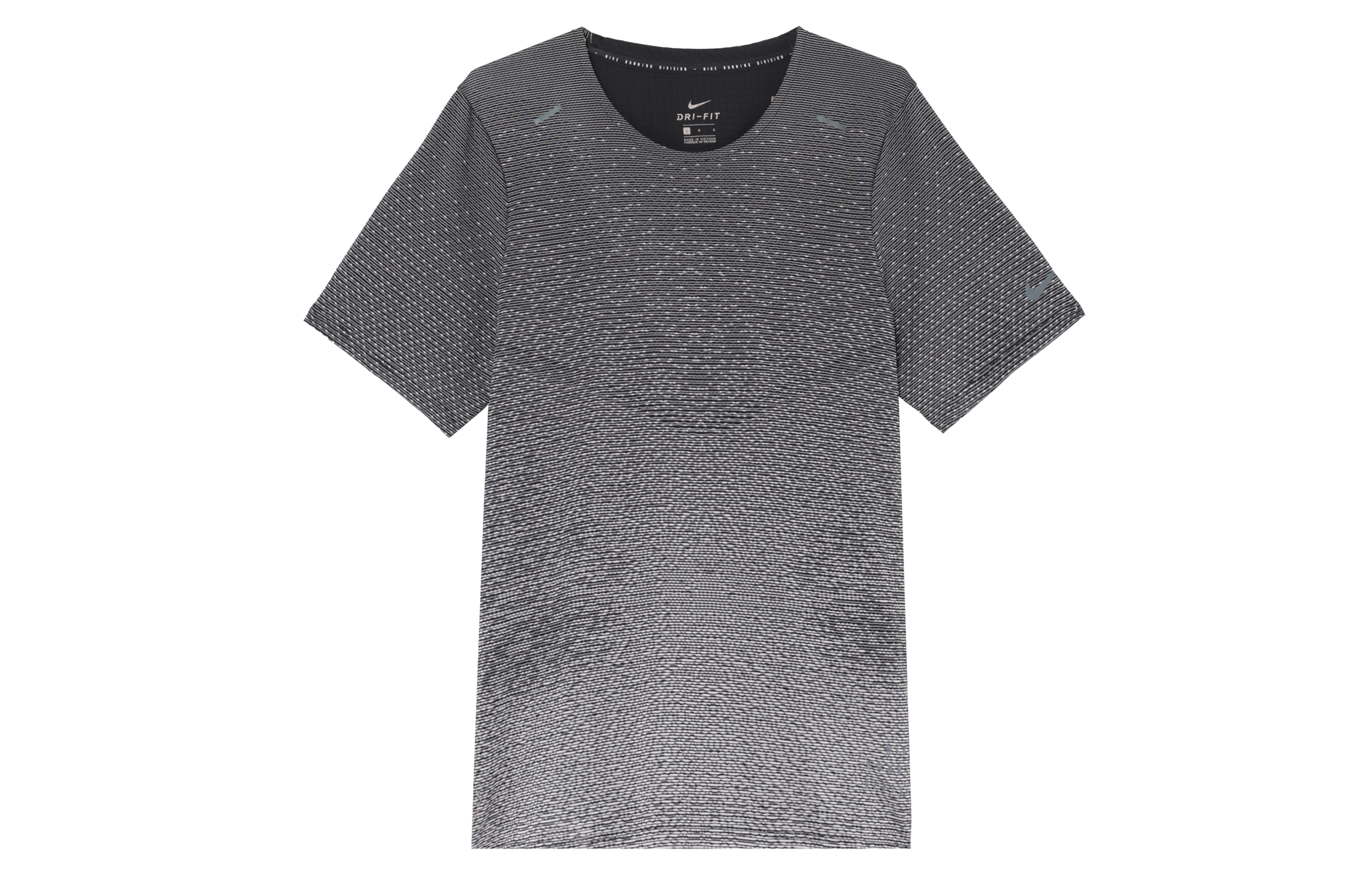 Nike Running T Shirts Men’s Gray Crew Neck Moderate Straight Fit