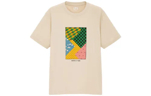 UNIQLO T Shirt Unisex Light Beige