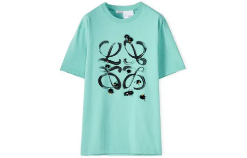 LOEWE x QIANYUQIANXUN,LIANMINGKUAN SS22 T Shirt Men's Mint Green