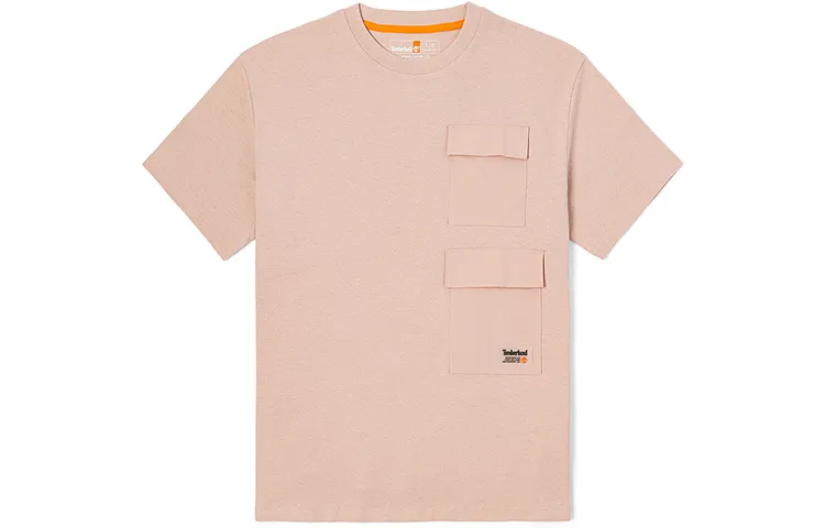 Timberland Drop Shoulder Sleeve T-Shirt Men's Pink