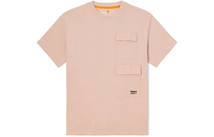 Timberland Drop Shoulder Sleeve T-Shirt Men's Pink