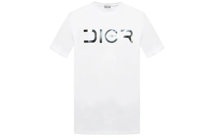 DIOR Quarterly New Products T Shirts Men's White Crew Neck Moderate Straight Fit