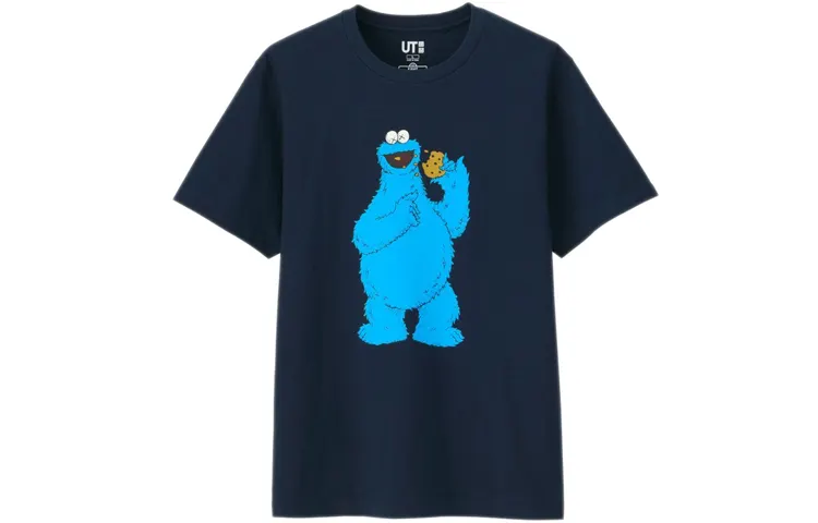 KAWS X UNIQLO X SESAME STREET Cookie Monster Tee