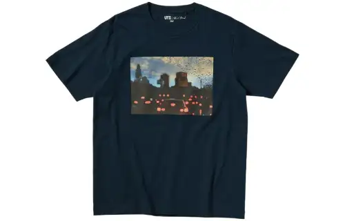 UNIQLO T Shirt Unisex Navy Blue