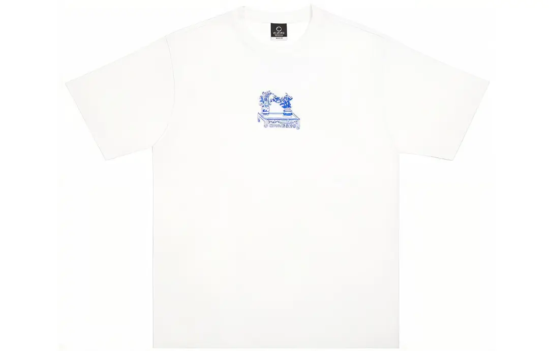 CLOT T Shirts Men's White Crew Neck Moderate Straight Fit