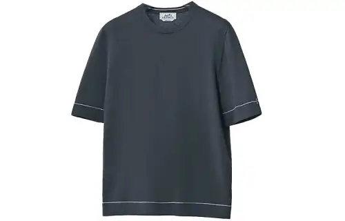 HERMES T Shirt Men's Charcoal Black