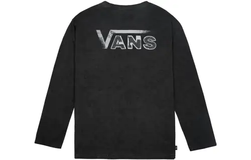 Vans T Shirts Men's Black Crew Neck Moderate Straight Fit