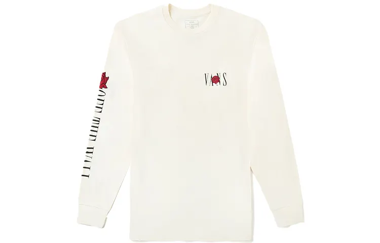 Vans T Shirts Unisex White Crew Neck Moderate Straight Fit