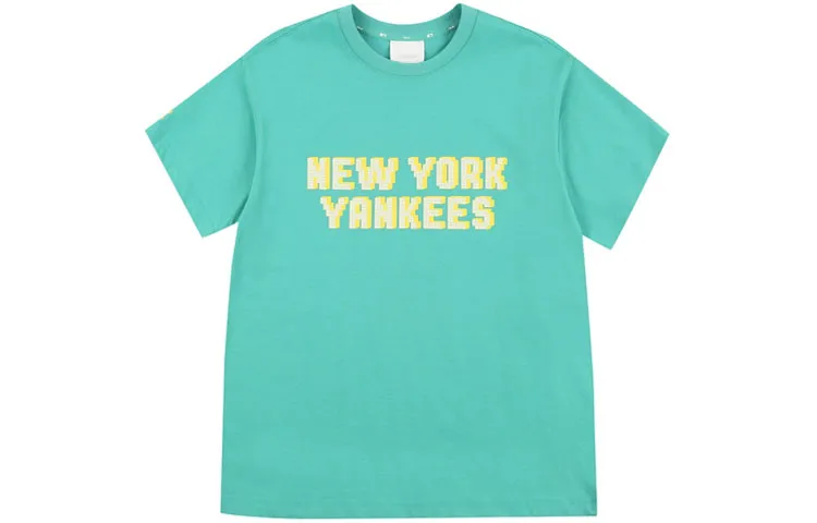 MLB T-Shirts Unisex Green Crew Neck Moderate