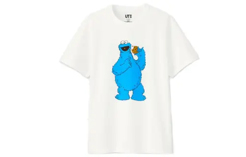 Kaws X UNIQLO X Sesame Street Cookie Monster Tee
