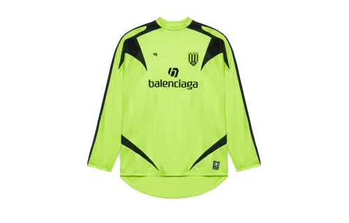 Balenciaga Soccer Long Sleeve T Shirt With Logos