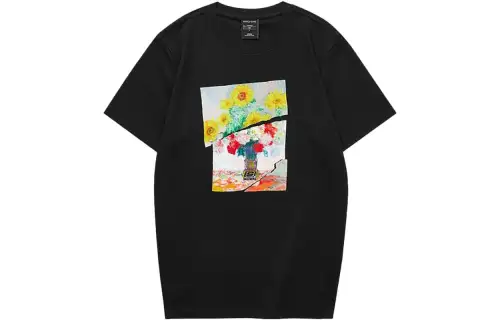 Skechers T Shirts Unisex Black 0018 Crew Neck Moderate Straight Fit