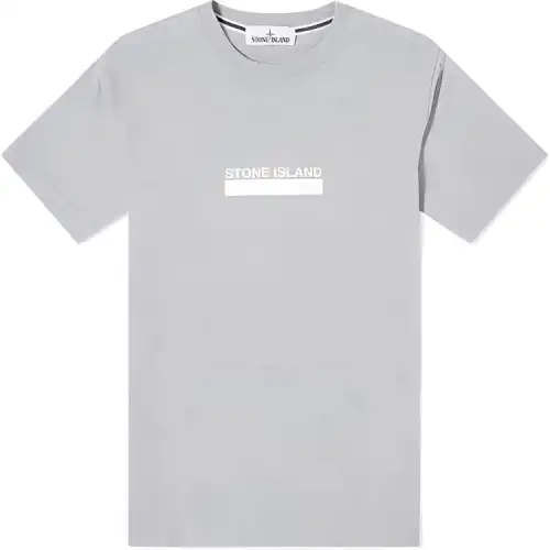 STONE ISLAND T Shirts Men's Gray Crew Neck Moderate Straight Fit