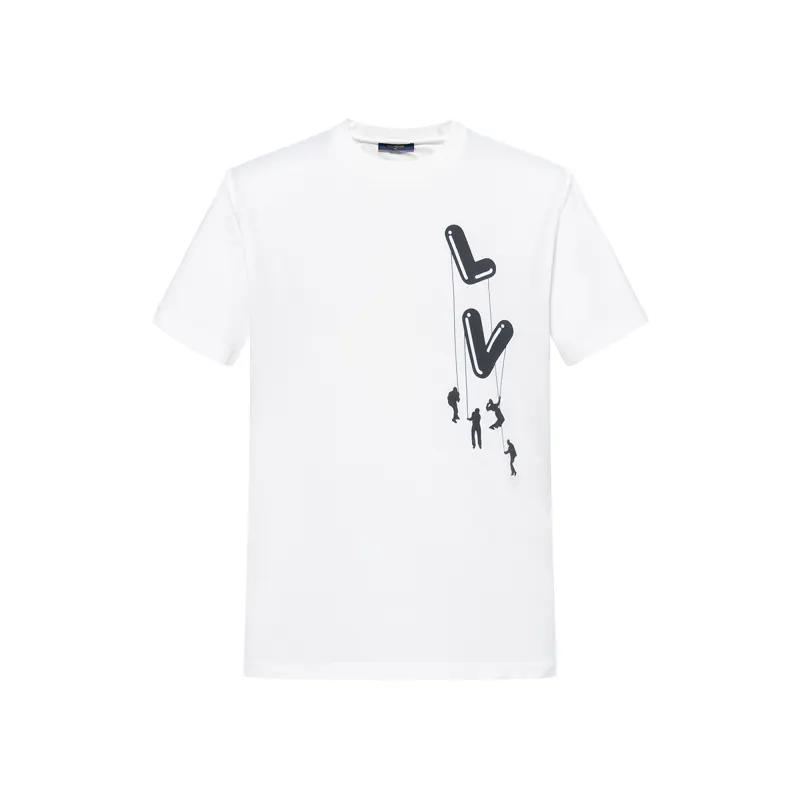 LOUIS VUITTON New Quarterly Products Of LV T Shirts Men's Crew Neck Moderate Straight Fit