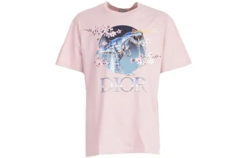 DIOR Quarterly New Products T Shirts Men's Crew Neck Moderate Straight Fit