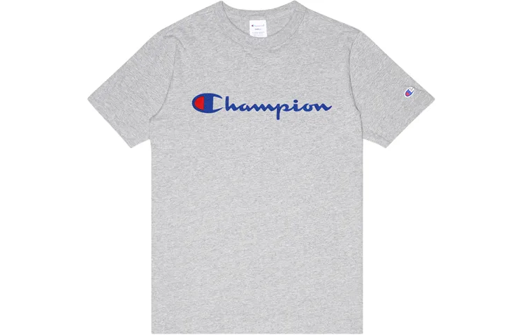 Champion T Shirt Japan Version Unisex Light Gray