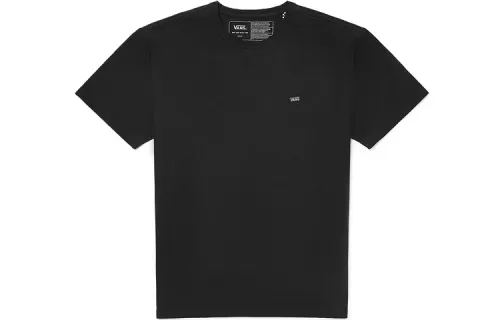 Vans T Shirts Unisex Black Crew Neck Moderate Straight Fit