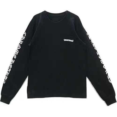 Chrome Hearts Scroll Logo L/S Pocket T shirt