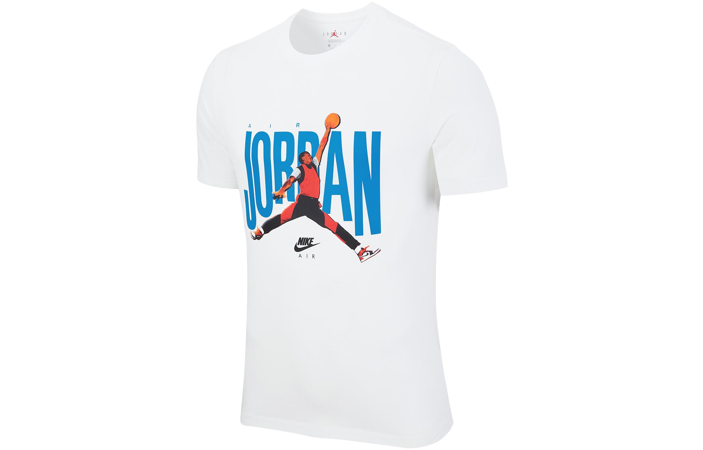 Мужская футболка Jordan Jumpman Logo (белая) — фото 1
