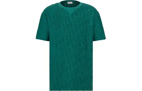 DIOR Quarterly New Products Drop Shoulder Sleeve T Shirt Men's Green