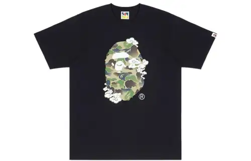 A BATHING APE T Shirts Men's Crew Neck Moderate Straight Fit