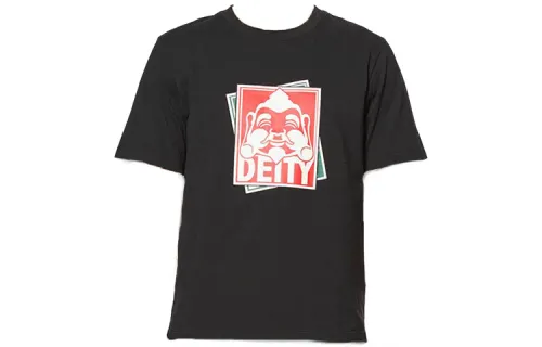 EVISU Straight Fit T Shirt Men's Black Gift Recommendation