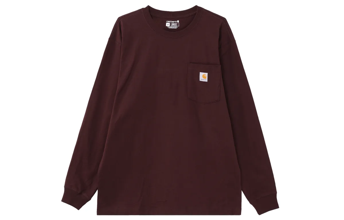 Carhartt T Shirt Unisex Burgundy