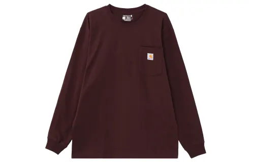 Carhartt T Shirt Unisex Burgundy