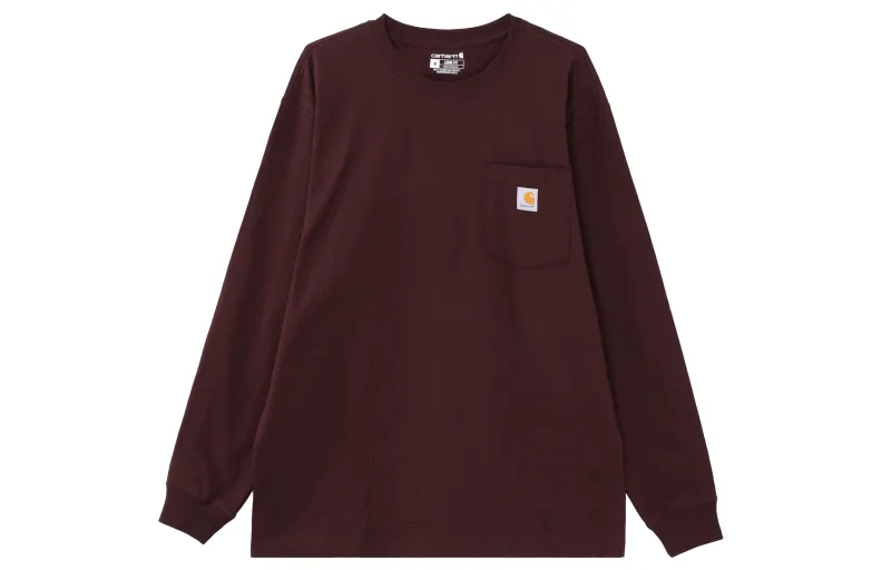 Carhartt T Shirt Unisex Burgundy