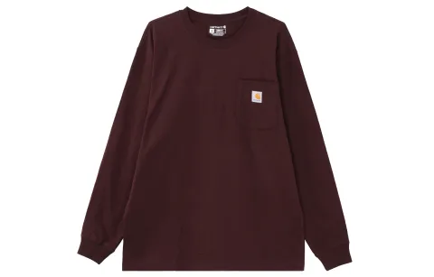 Carhartt T Shirt Unisex Burgundy