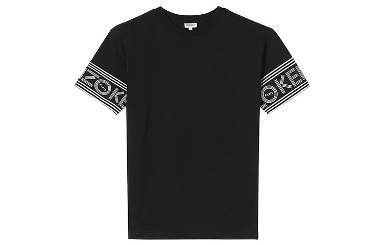 KENZO T Shirts Men's Black Crew Neck Moderate Straight Fit