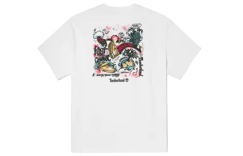 Timberland Set in Sleeve T Shirt Unisex White
