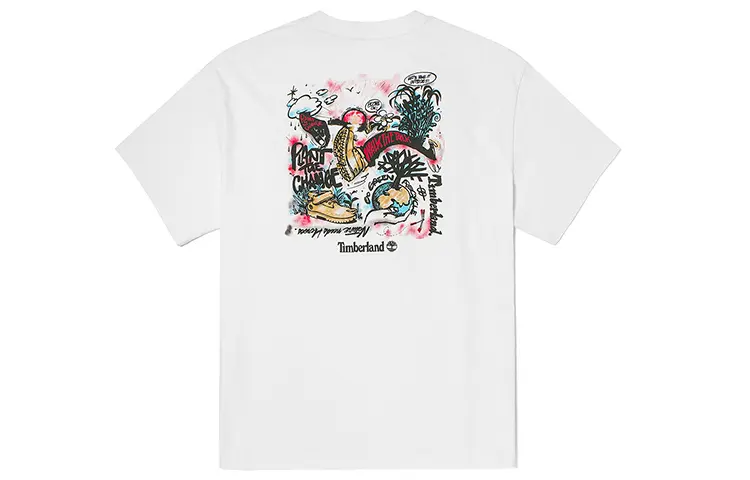 Timberland Set in Sleeve T Shirt Unisex White