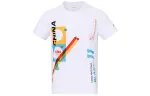 Li Ning Table Tennis Collection T Shirts Men's White Crew Neck Moderate Straight Fit