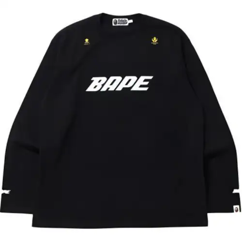 A BATHING APE Bape T Shirts Unisex Crew Neck Moderate Straight Fit