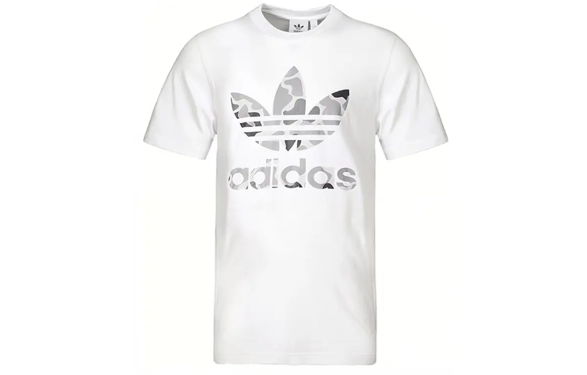 Adidas Originals Trefoil T-Shirts Men's Crew Neck Moderate Straight Fit