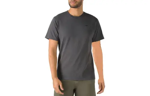 Vans WFH PIGMENT T Shirts Men's Black Gray Color Crew Neck Moderate Straight Fit
