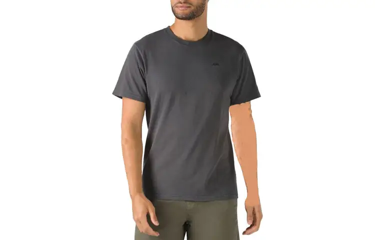 Vans WFH PIGMENT T Shirts Men's Black Gray Color Crew Neck Moderate Straight Fit