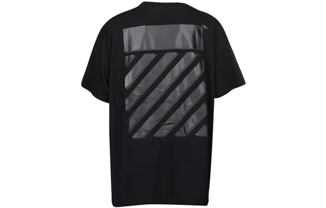 OFF WHITE Rubber Diagonals Oversized T Shirt