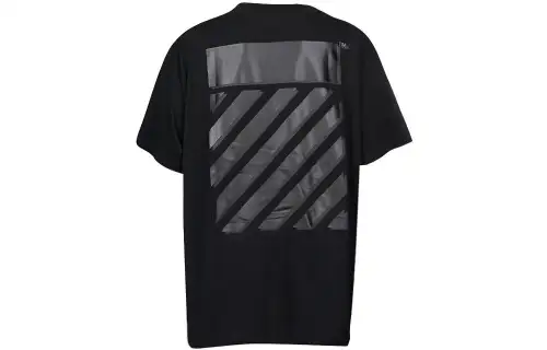 OFF WHITE Rubber Diagonals Oversized T Shirt
