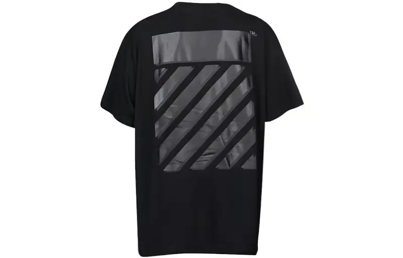 OFF WHITE Rubber Diagonals Oversized T Shirt