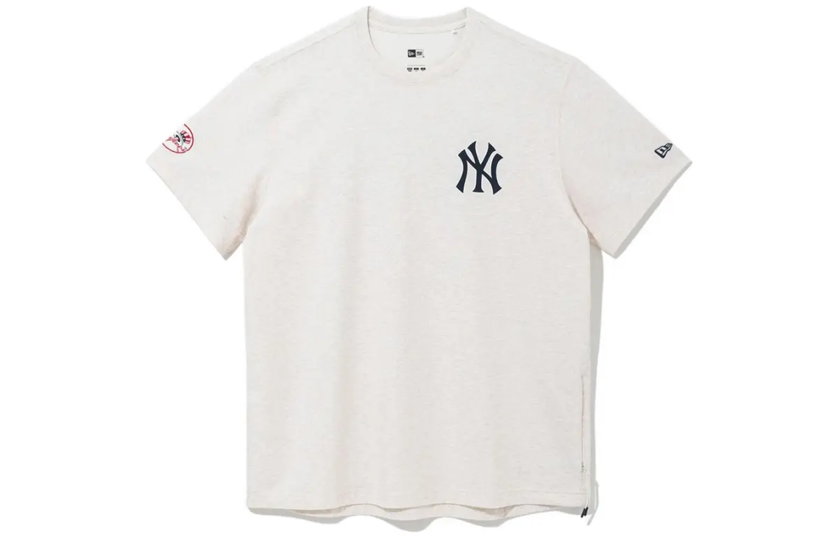 New Era T Shirt Trendy Versatile Men's Oat