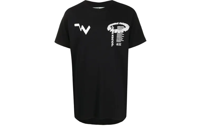 OFF WHITE SS20 T Shirts Men's Crew Neck Moderate Straight Fit