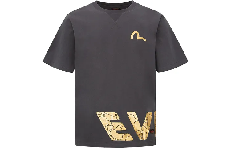 EVISU T Shirts Men's Crew Neck Moderate Straight Fit