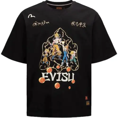 EVISU x Dragon Ball Z Evisu X Dragon Ball Z T Shirt Unisex Black