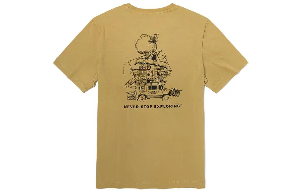 THE NORTH FACE Camping T Shirt Men's Khaki