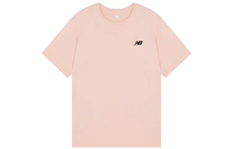 New Balance Knitted Fabric Top T Shirt Unisex Pink