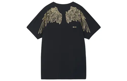 Boy London Gold Wing Print T-Shirt Black