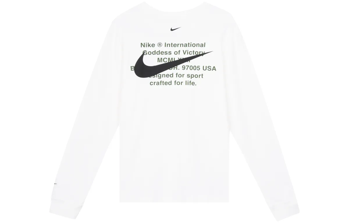 Nike T-Shirts Men's White Crew Neck Moderate