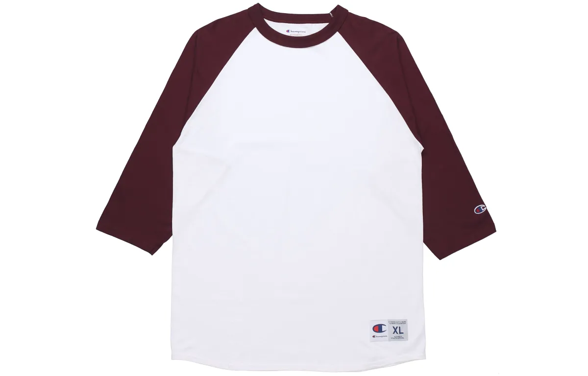 Champion T Shirt US Version Unisex White Red Multicolor